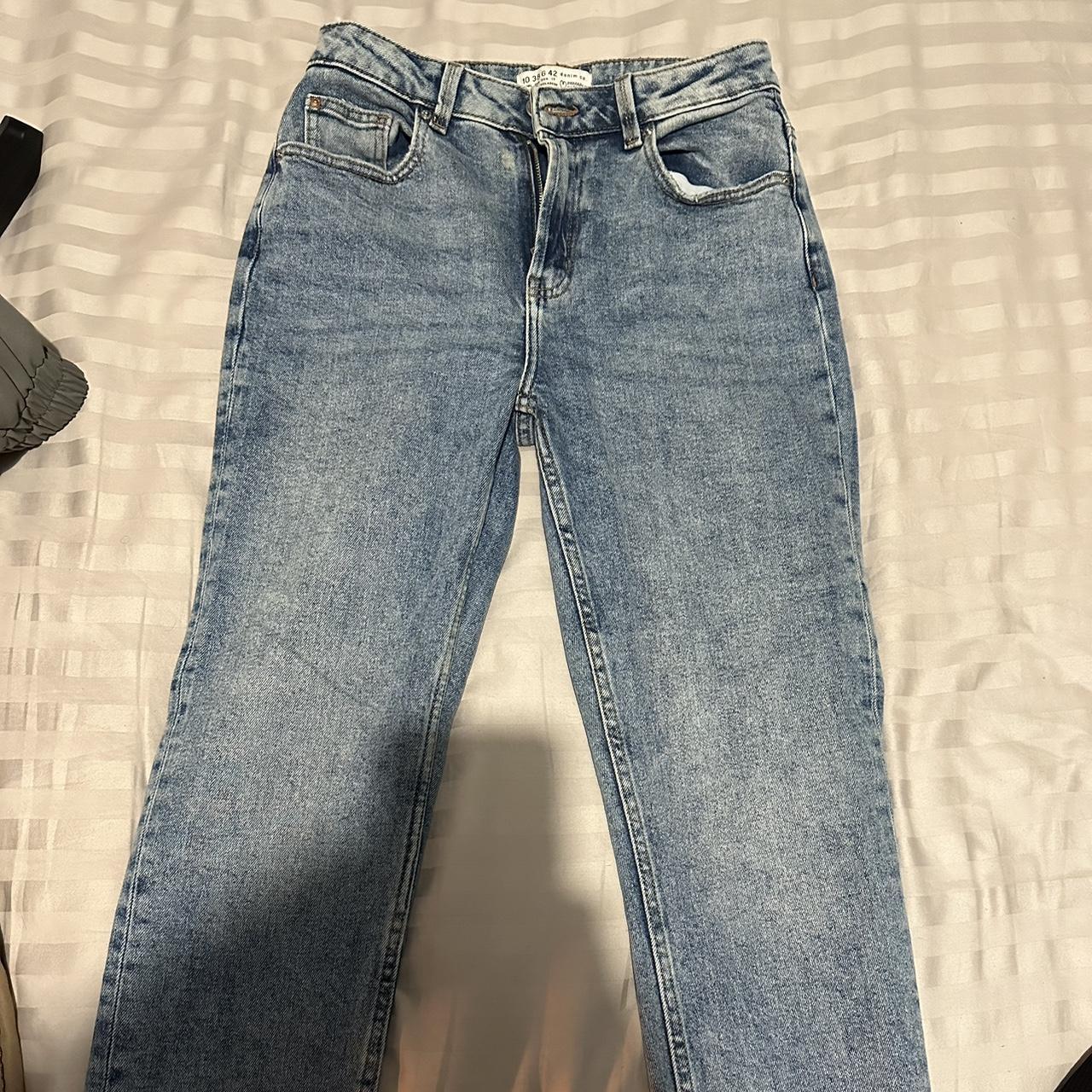 Blue mom jeans, worn once - Depop