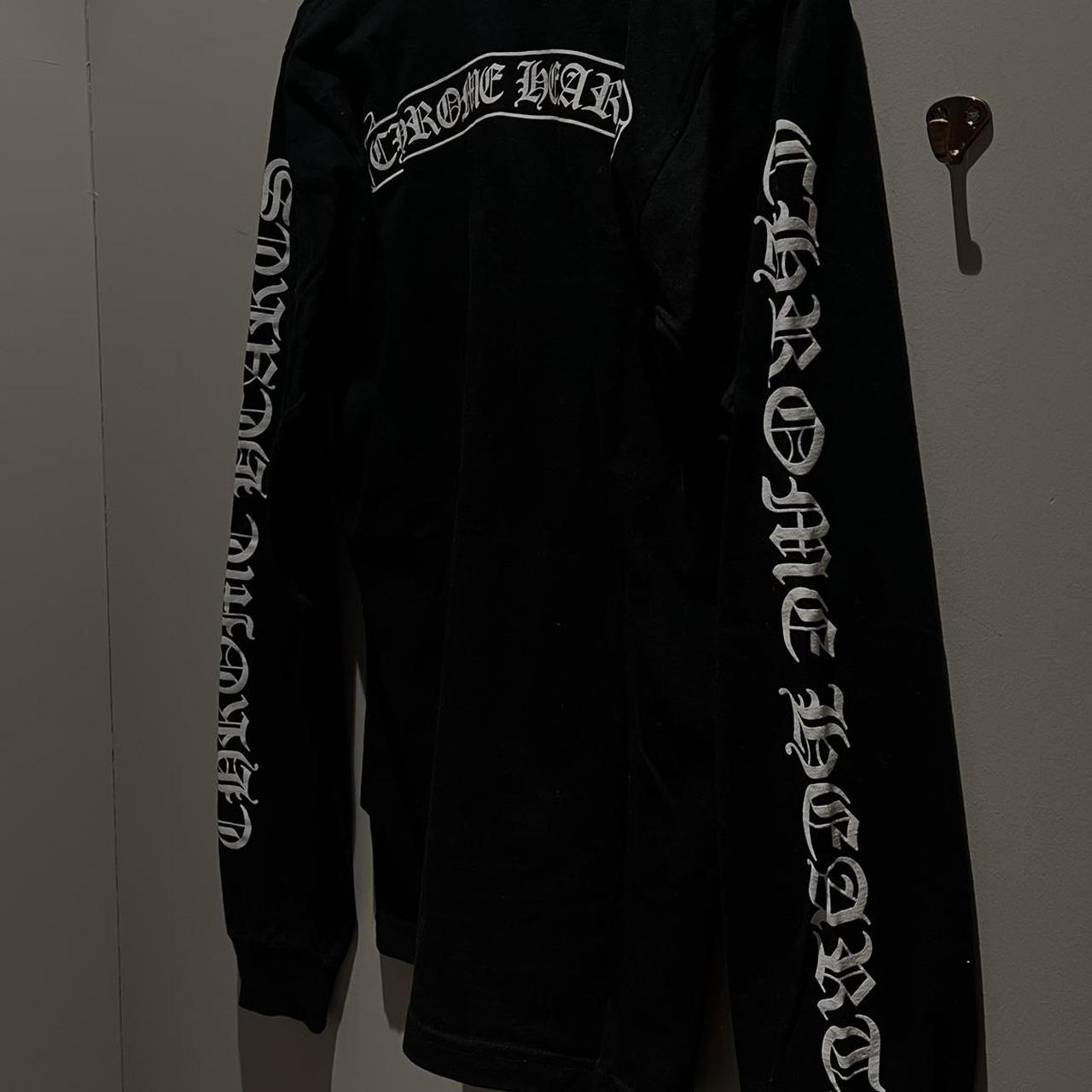 ⭐️Chrome Hearts Long Sleeve in Black 'Scroll | Depop