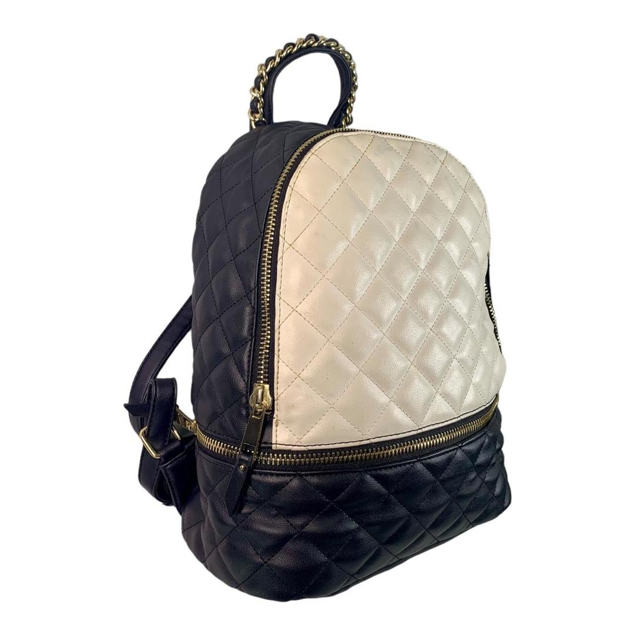 ALDO Quilted Backpack With Zip Around Pocket Black