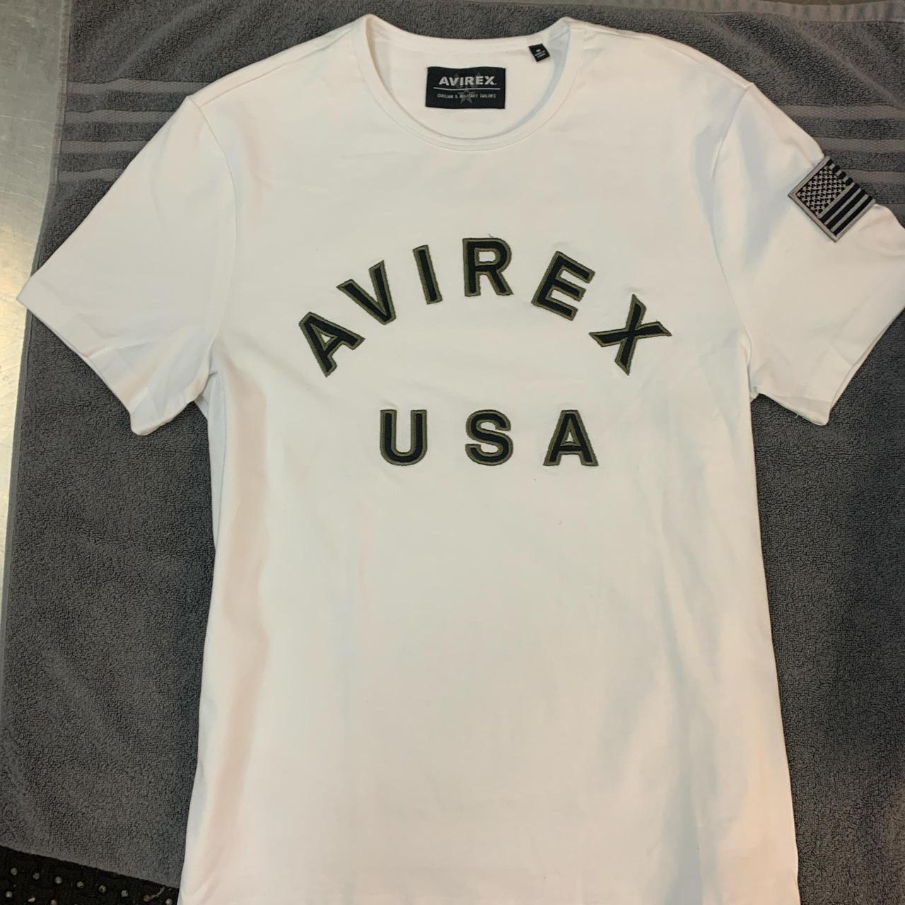 Vintage Avirex Usa Georgia Peach Air Force T shirt Medium Avirex Us Army Georgia Peach Fighter Squadron Tee Avirex in Usa Yellow Tees online Size M