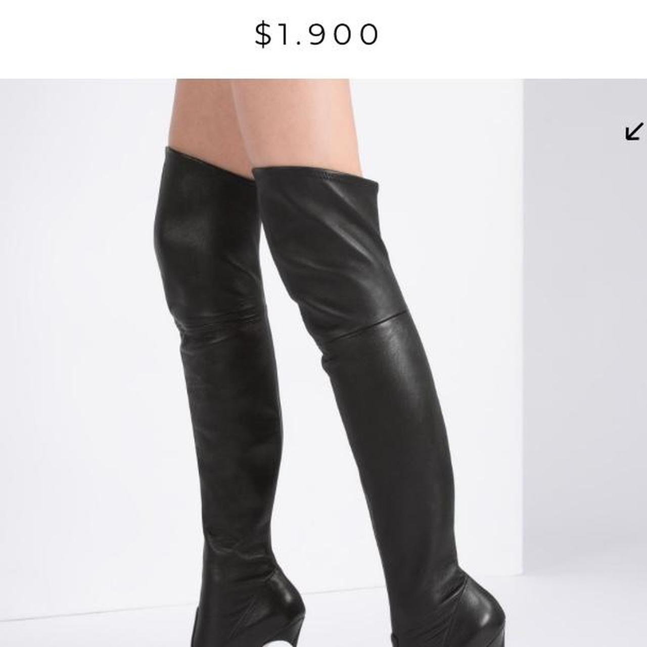 ロングブーツ CASADEI Black Leather Boots Leather boots Casadei Black size 37.5 EU in Leather - 41734975