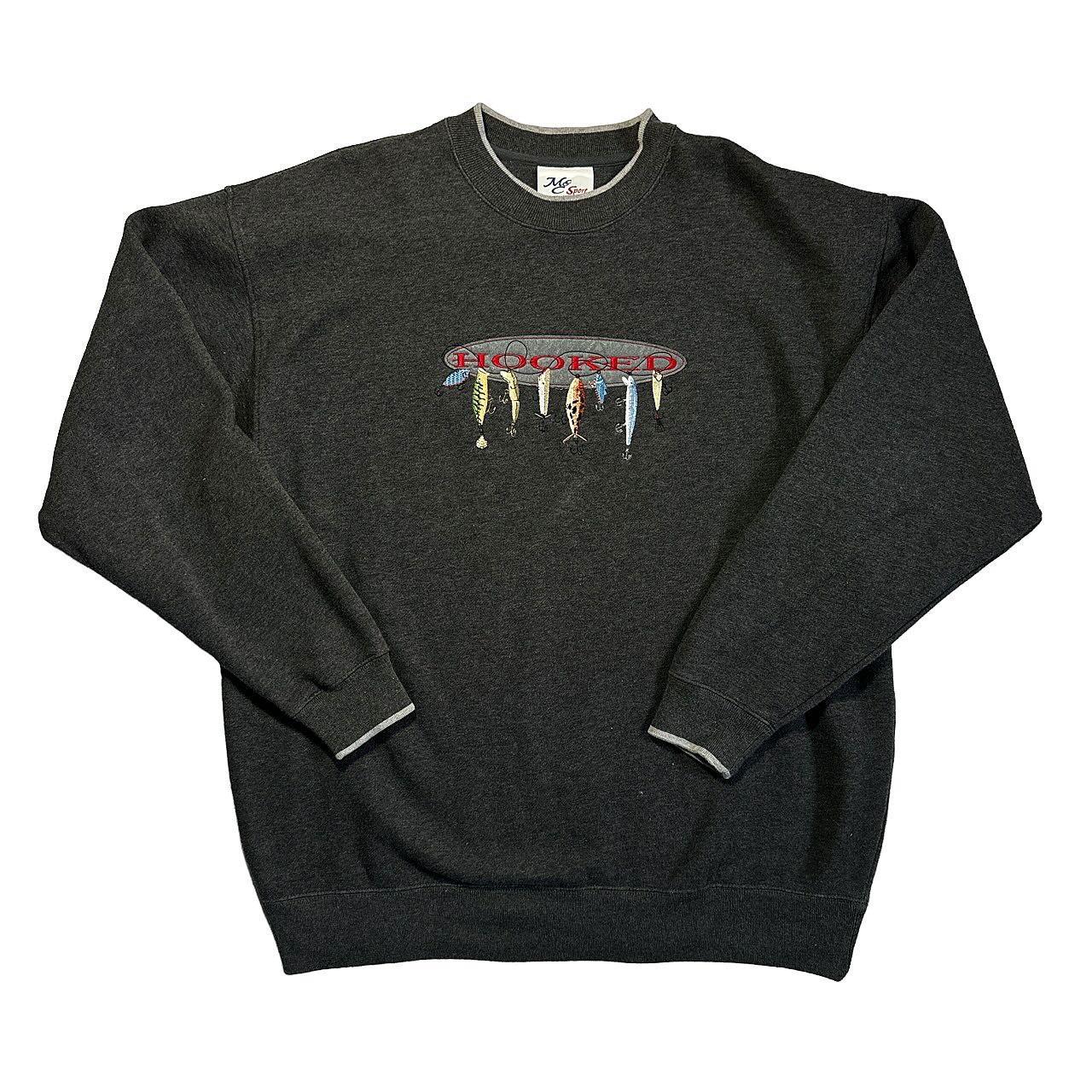MC Sport Hooked Fishing Sweatshirt -Size XL -9.5/10 - Depop
