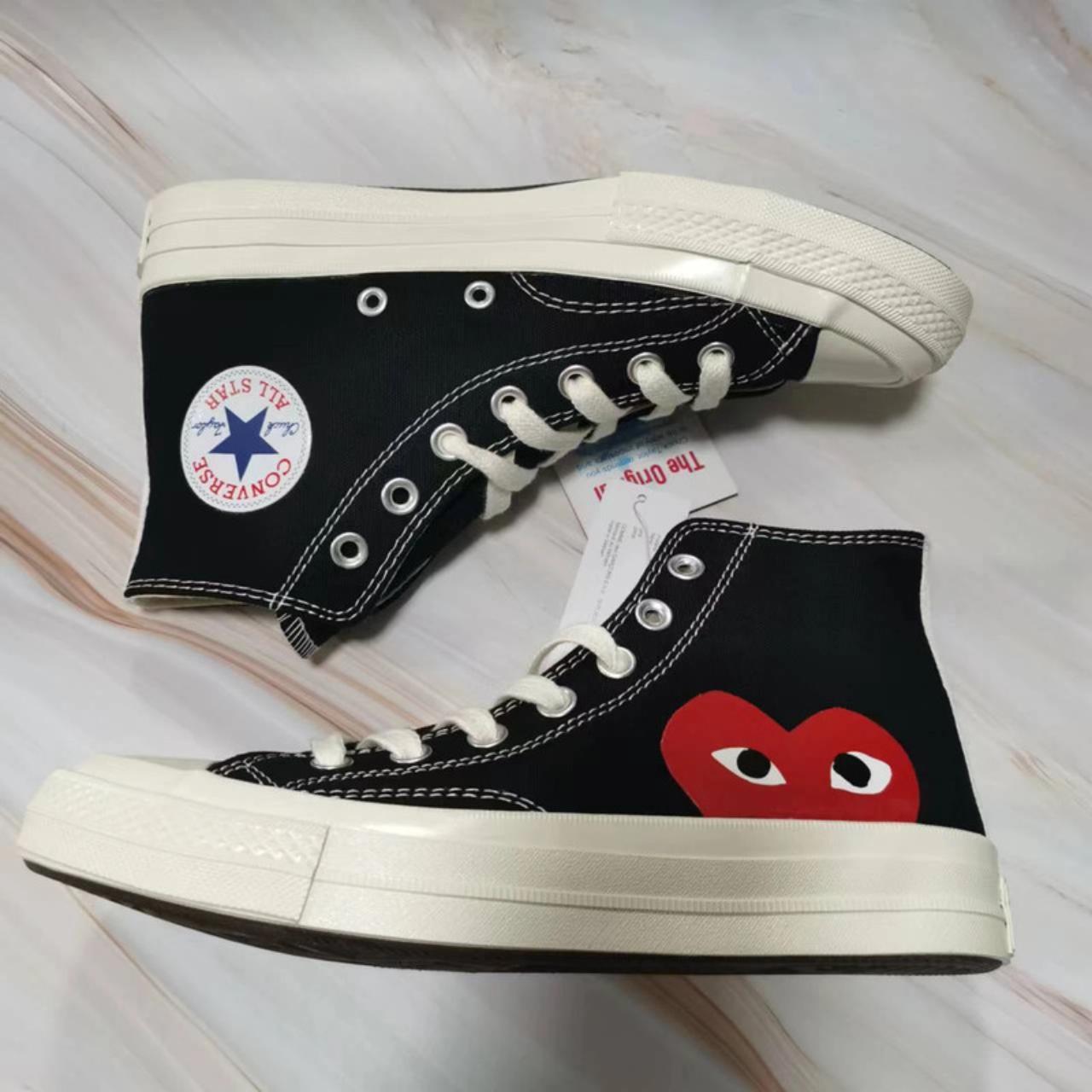 CDG Play x Converse sneakers women s Shoes Depop