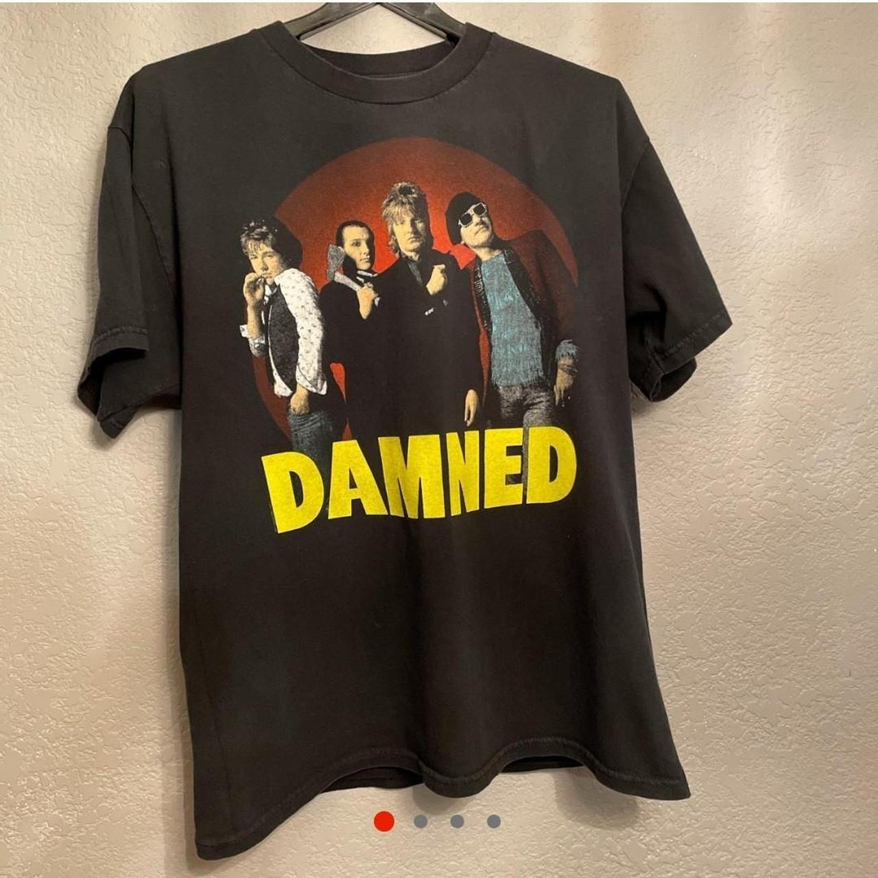 Vintage 90s The Damned Punk Rock Promo Tee Shirt... - Depop