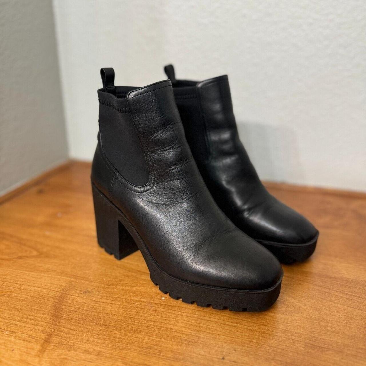 Aldo Shoes Women 9 Black Chetta Chelsea Lug sole. Depop