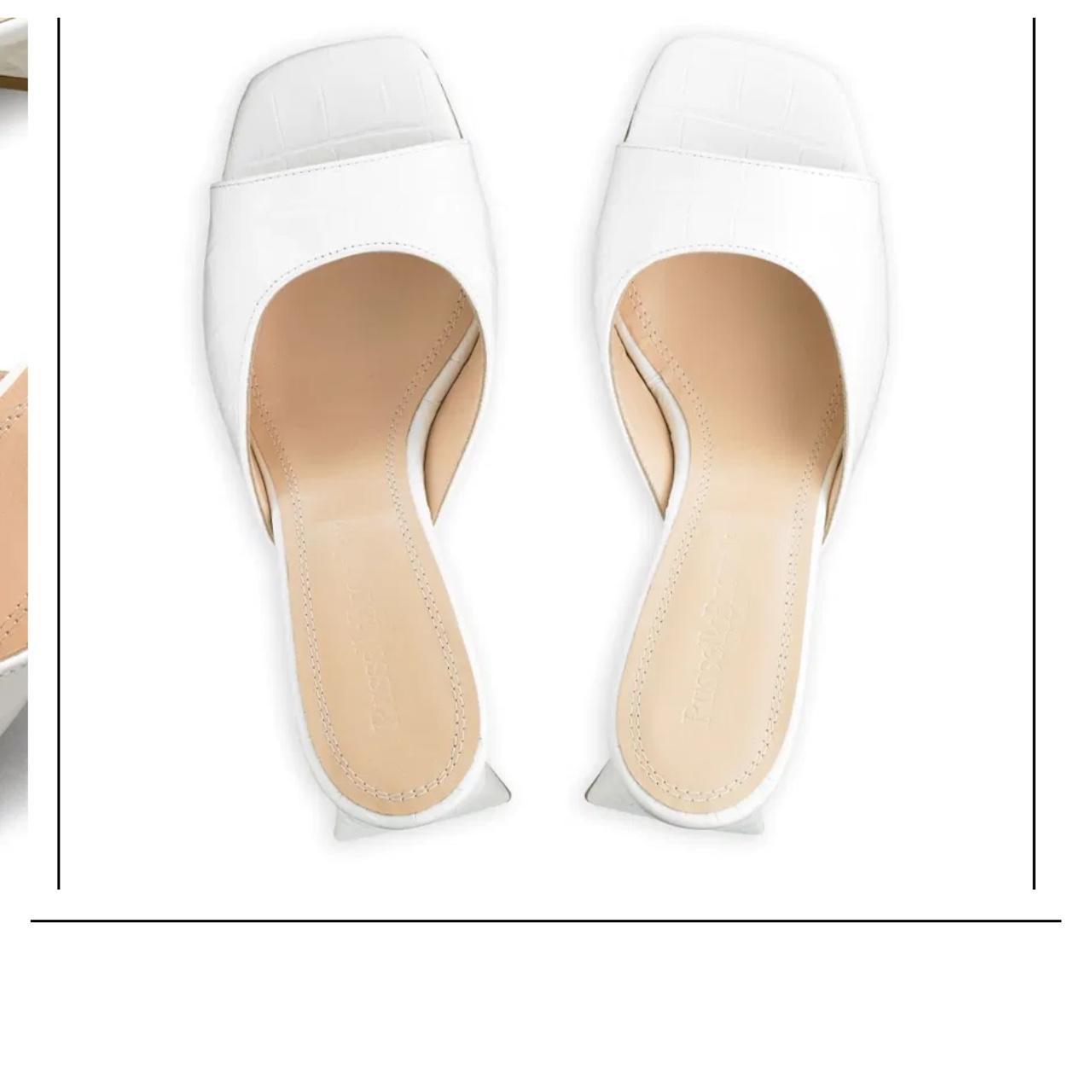 Russell&Bromley Peach Feature Heel Mule in Depop