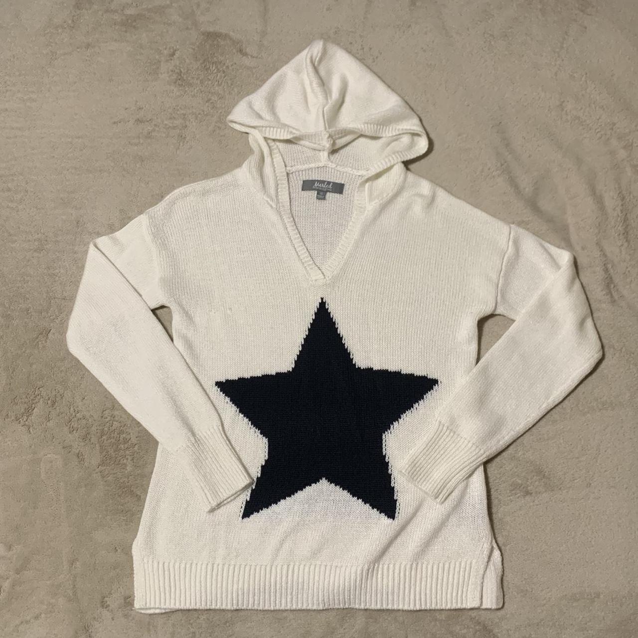 marled reunited clothing star hoodie sweater Depop