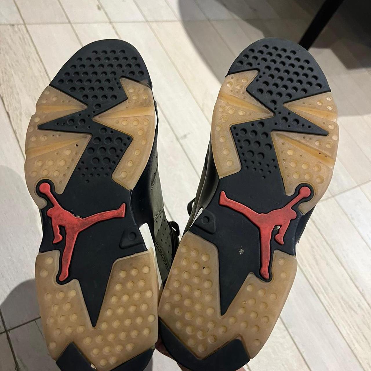 Jordan 6 Retro x Travis Scott Mid Olive Size UK... Depop