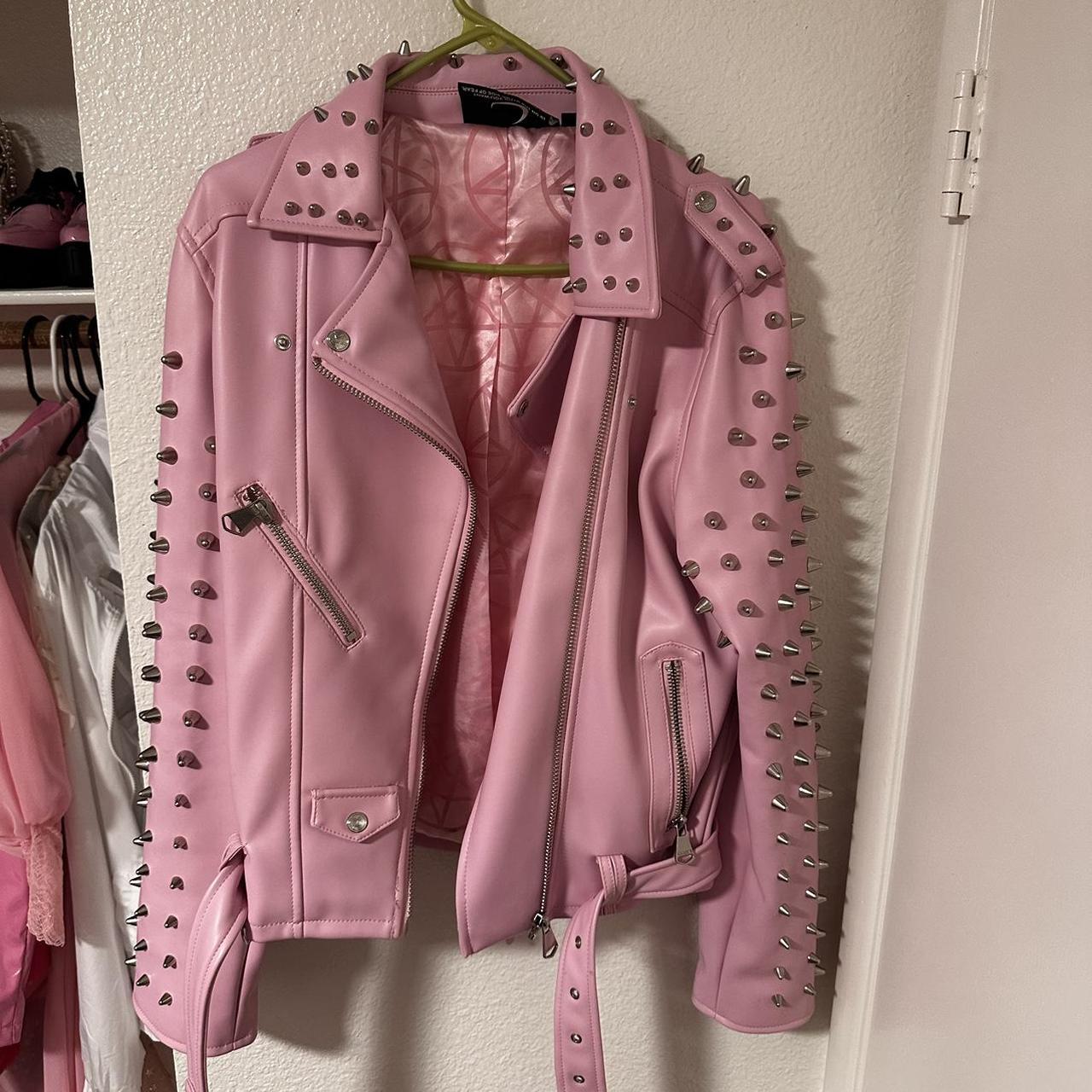 Killstar pink leather jacket best sale