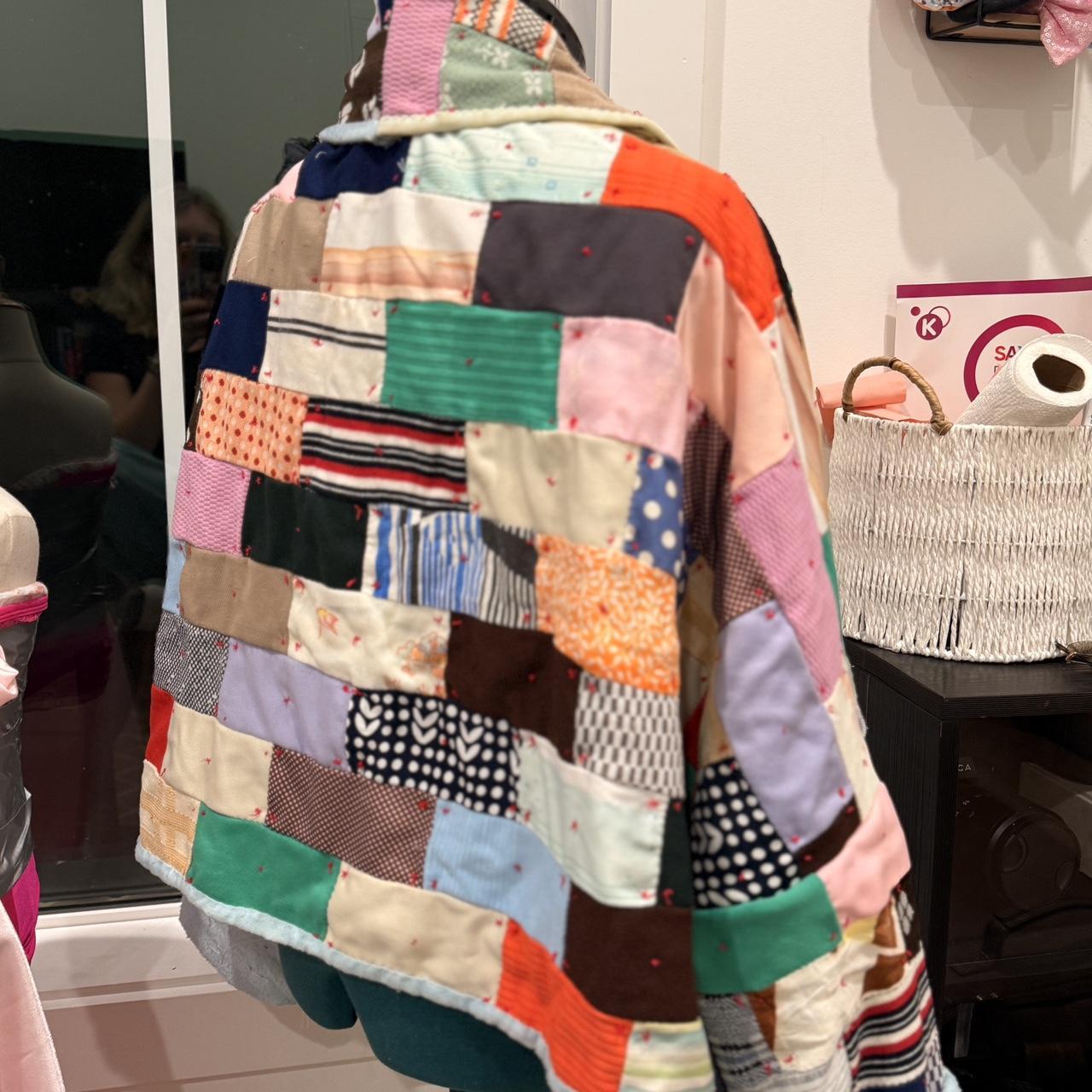 Women's Jacket - Multi - L – Patchwork quilt jack… - image 2