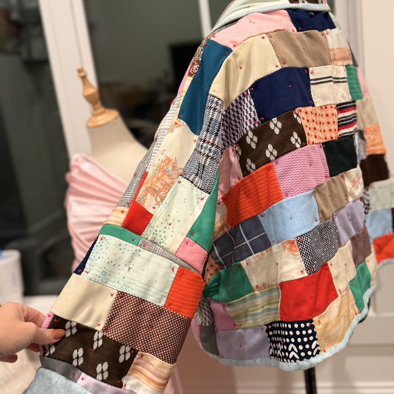 Women's Jacket - Multi - L – Patchwork quilt jack… - image 4