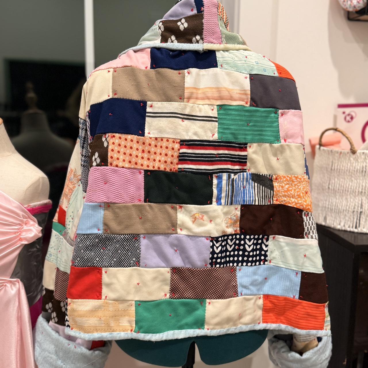 Women's Jacket - Multi - L – Patchwork quilt jack… - image 3