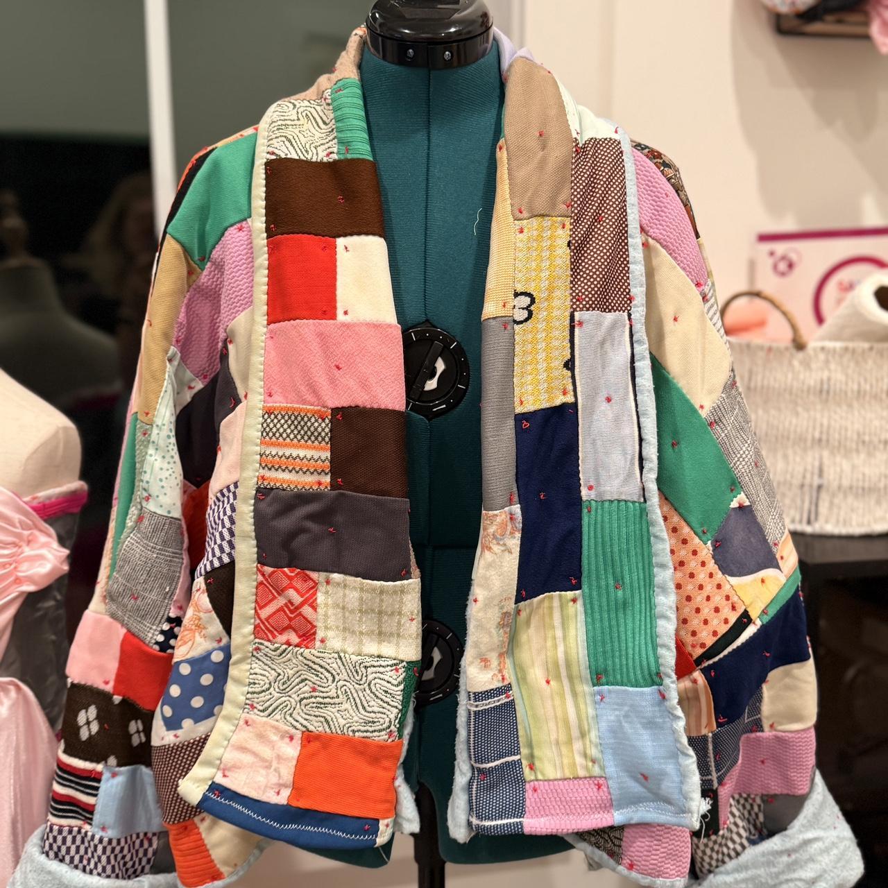 Women's Jacket - Multi - L – Patchwork quilt jack… - image 1