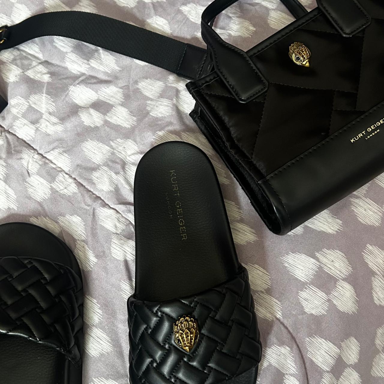 kurt geiger slides black
