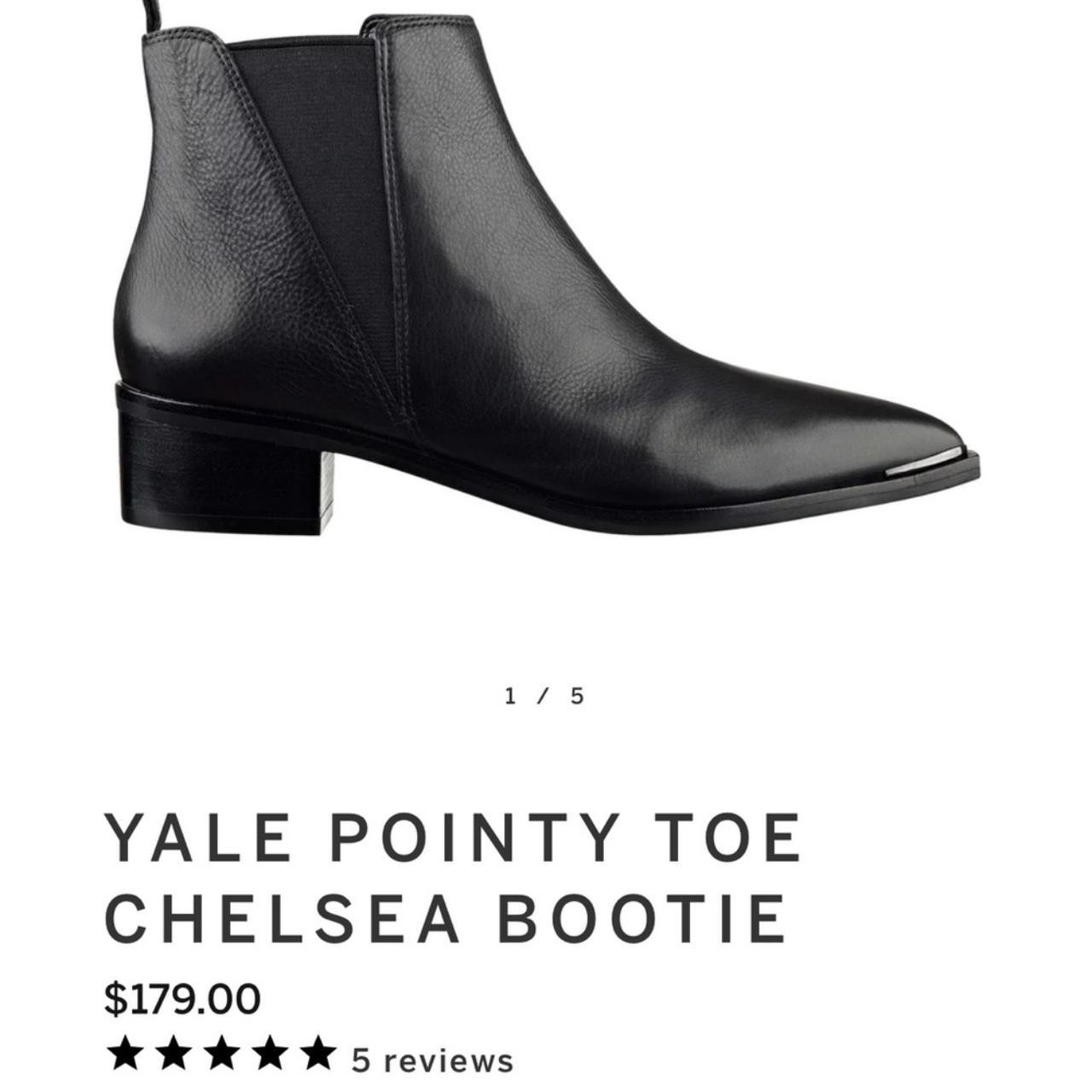 Yale pointy toe chelsea fashion bootie