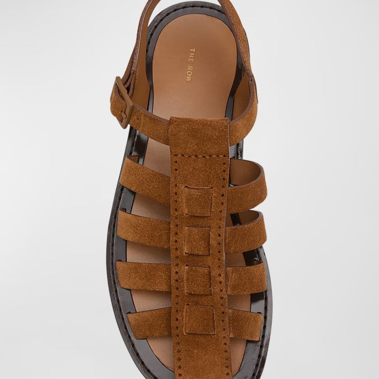 Pablo suede fisherman sandals Size 39 Color: brown | Depop