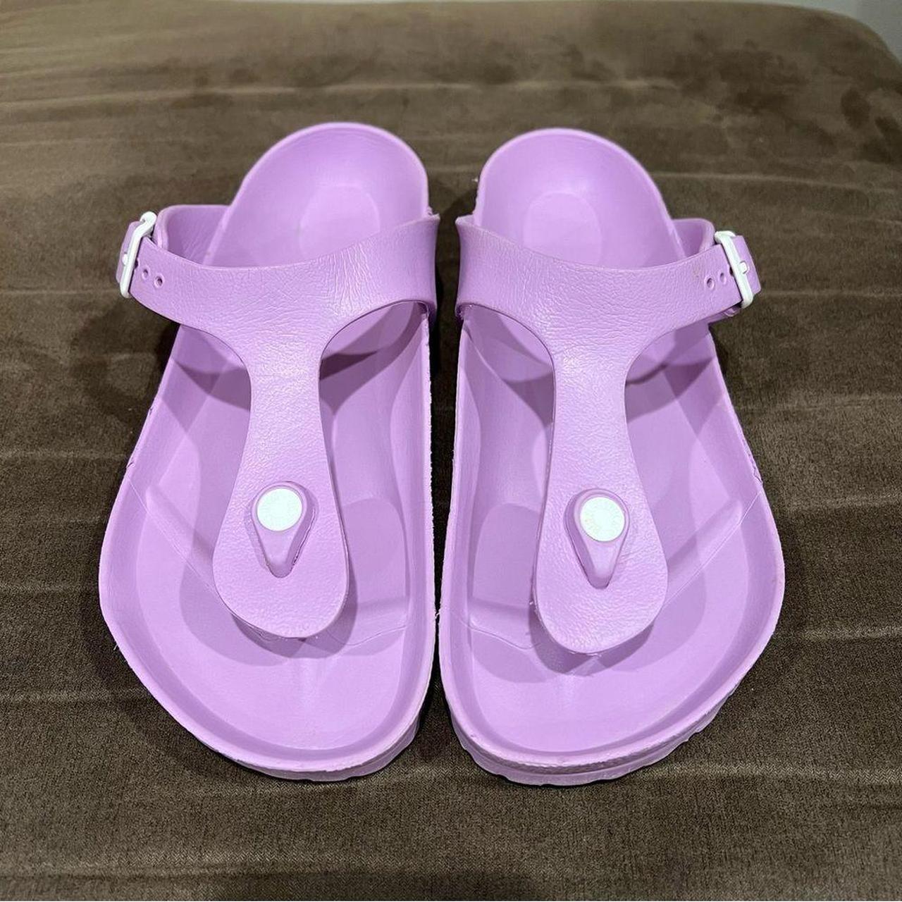 Fashion soft lilac birkenstocks