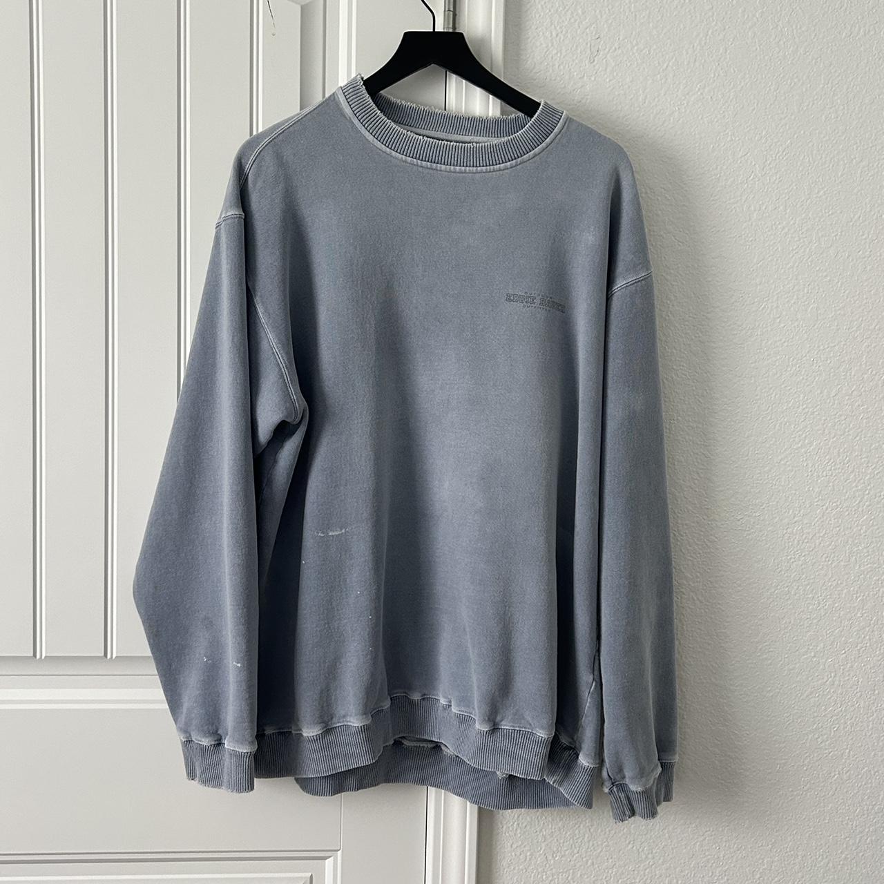 Vintage distressed Eddie Bauer Crewneck. Tagged a... - Depop
