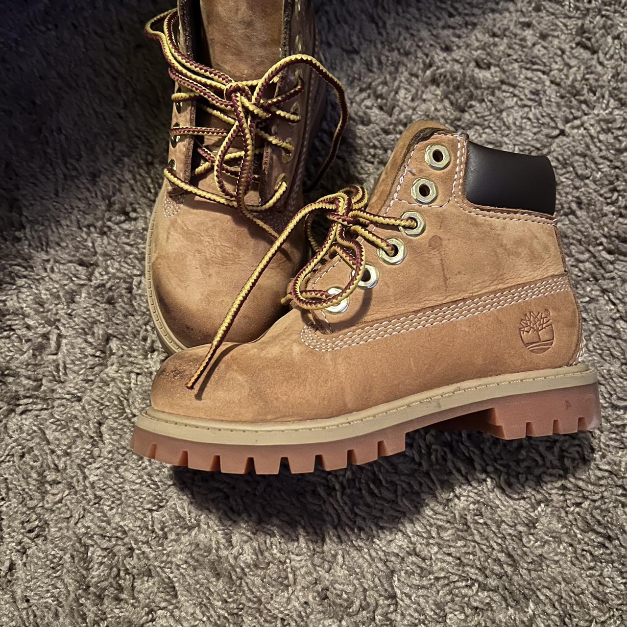 Toddler/ Kids Timberland boots size 8.5 scuffed in | Depop