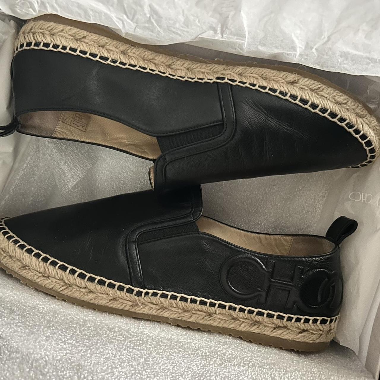 Jimmy Choo Black Lichi Flat Comes with original | Depop