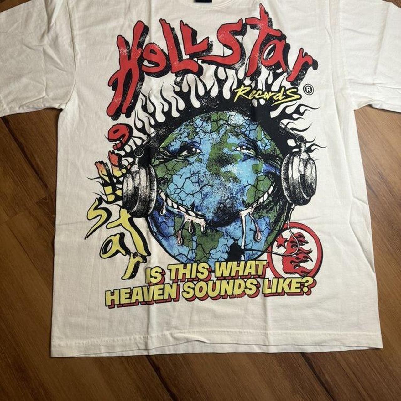 HELLSTAR グラフィック Tシャツ 半袖 Heaven On Earth/関送無料 Hellstar Heaven On Earth Tee 'Cream White' HEAV01