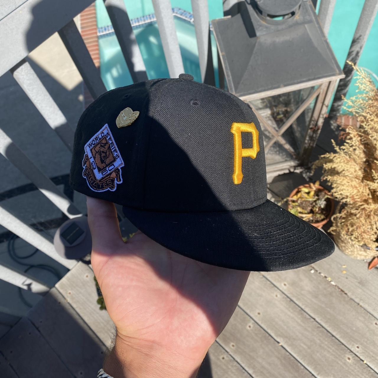 Pittsburgh Pirates Fitted Hat Black Hat With Yellow P New Era