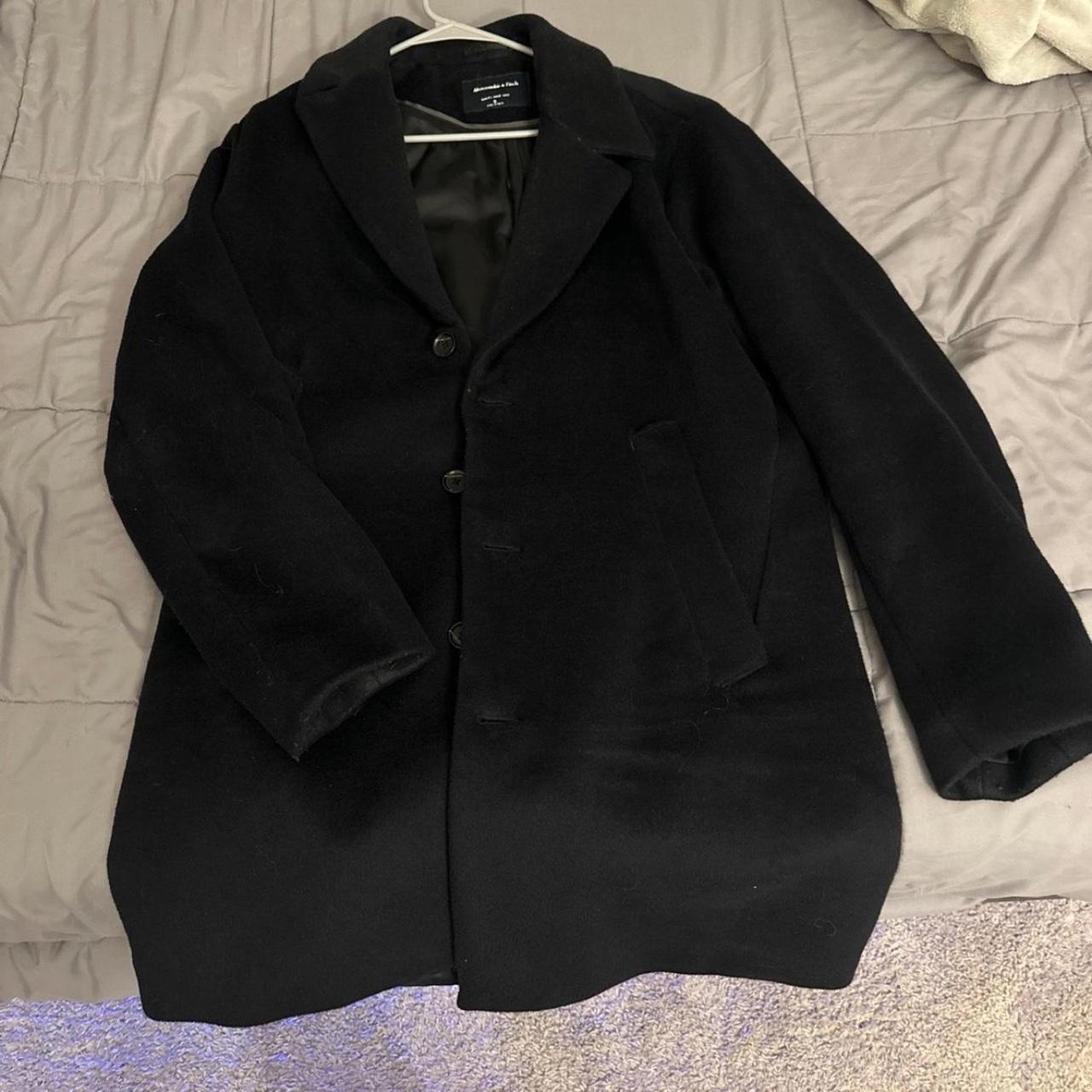 Abercrombie and Fitch men’s long coat Size small... - Depop