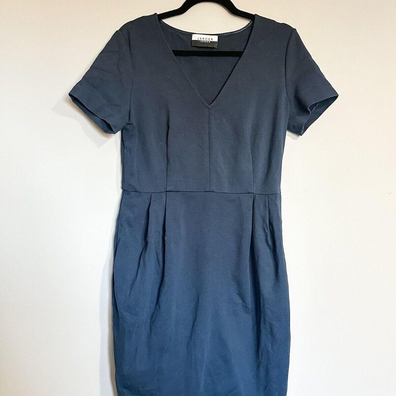 Jaeger navy dress best sale