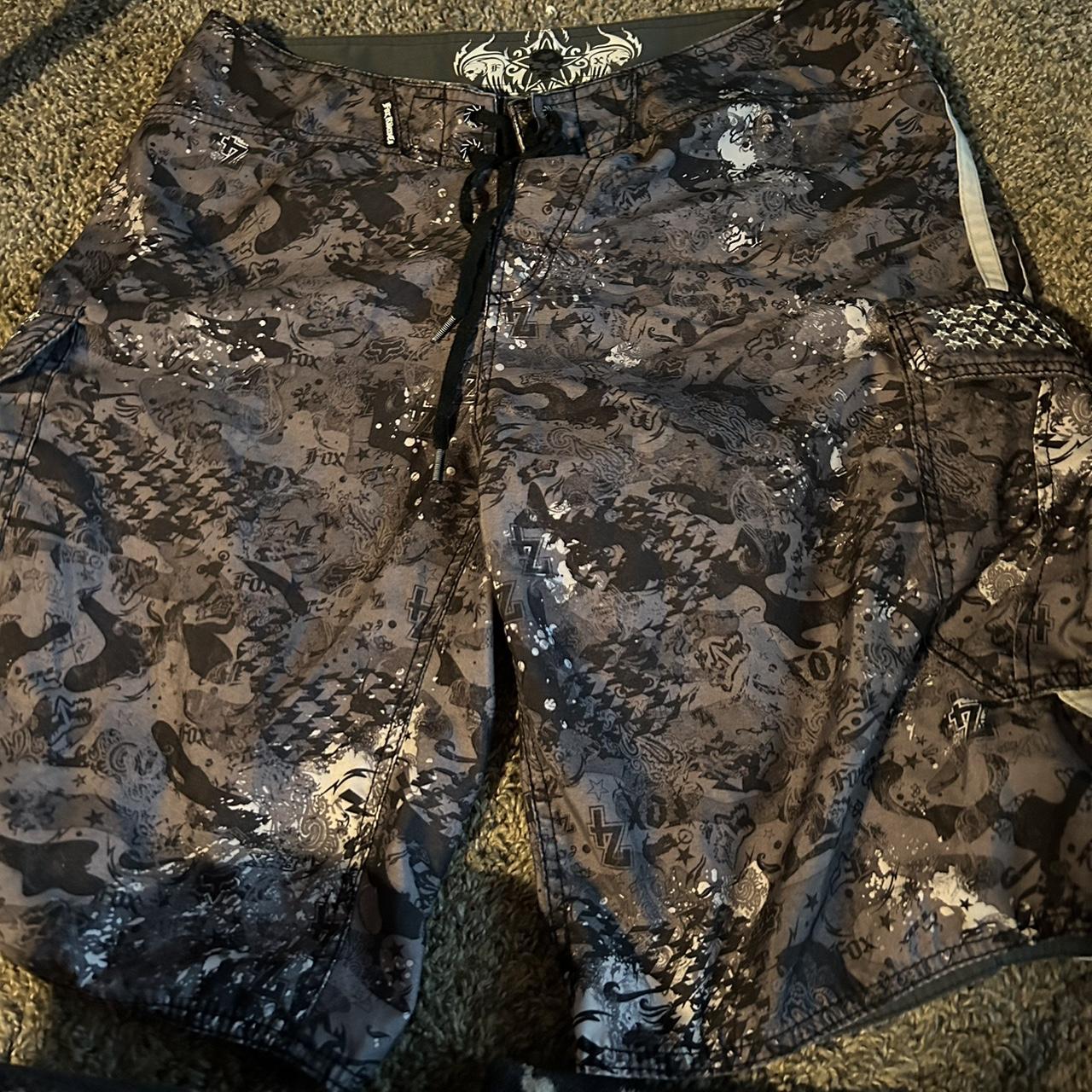Arctic Fox & Co. Men's Black and Grey Swim-briefs-shorts