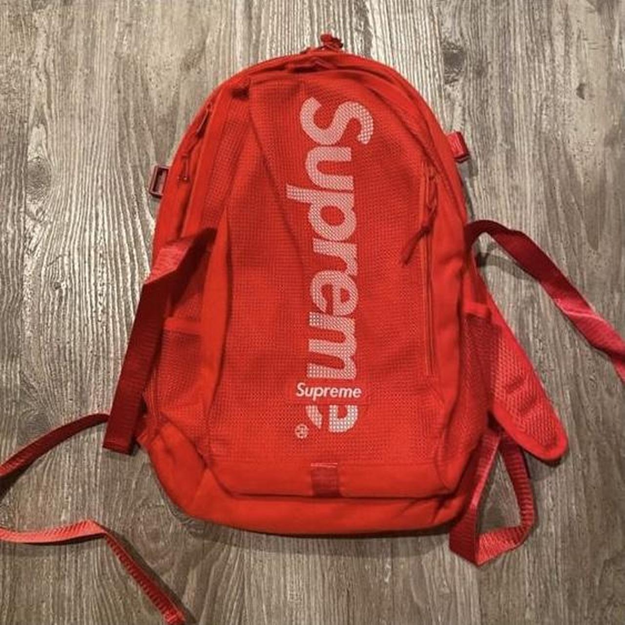 Red backpack supreme deals