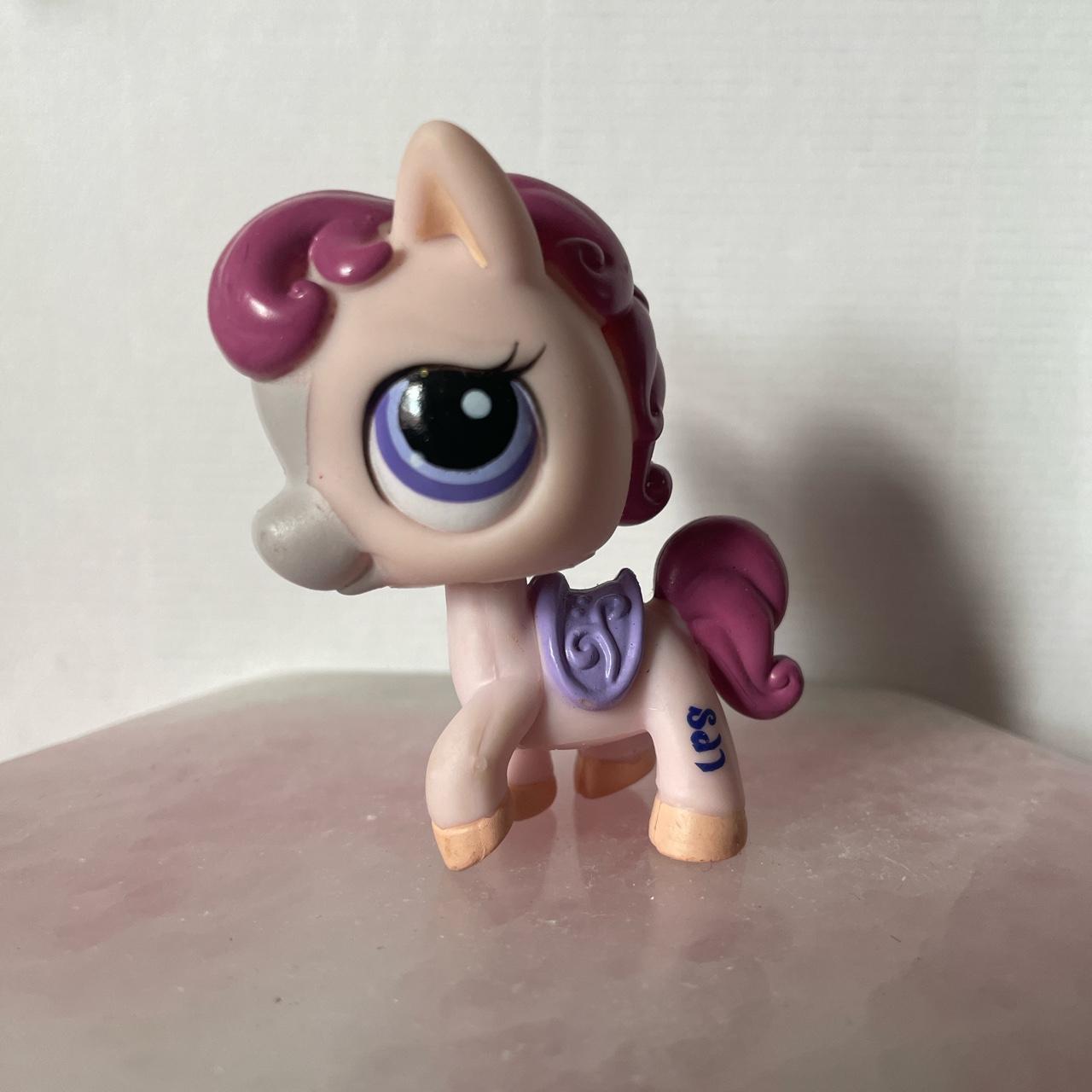 Littlest Pet Shop pink and purple horse. No flaws.... - Depop