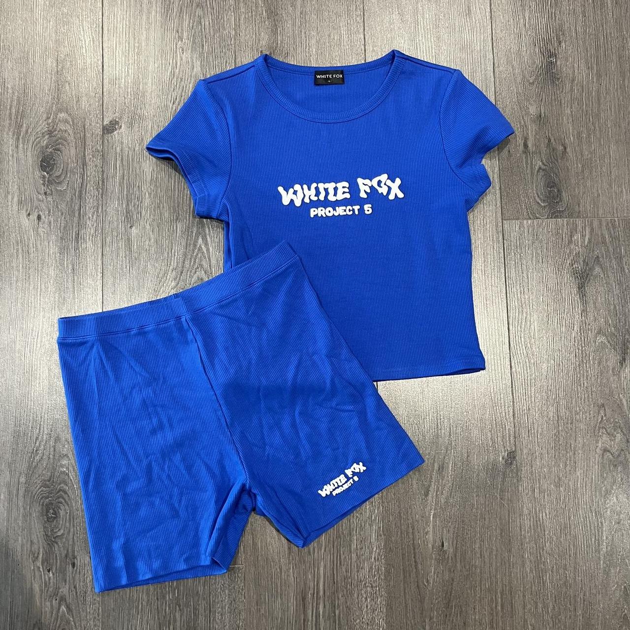 White fox boutique project 5 cobalt blue ribbed co... Depop