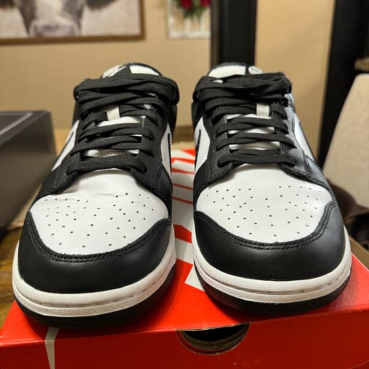 Nike Dunk Low Panda Due to damaged shoe boxes,... - Depop