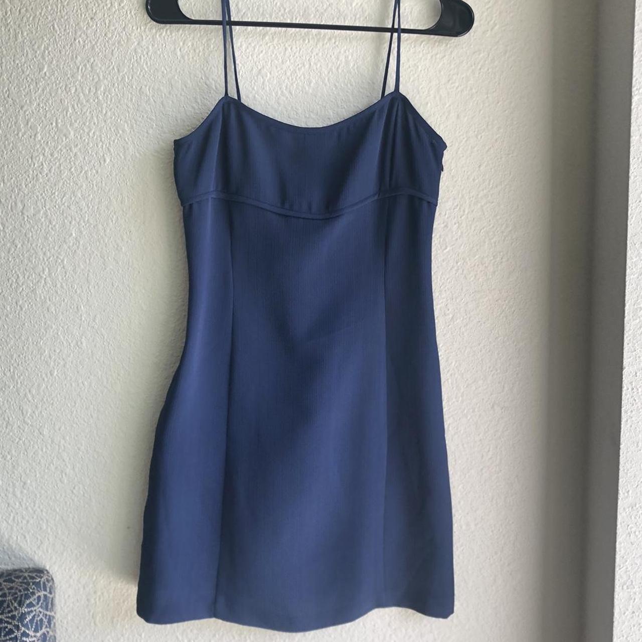 vintage Armani Exchange mini navy blue dress Great... - Depop