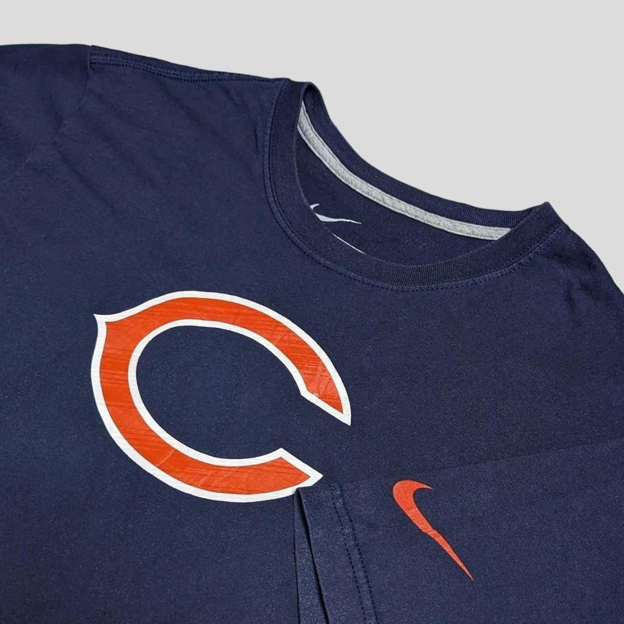 Nike Chicago Bears Logo Tee Shirt Men's Blue Size - Depop