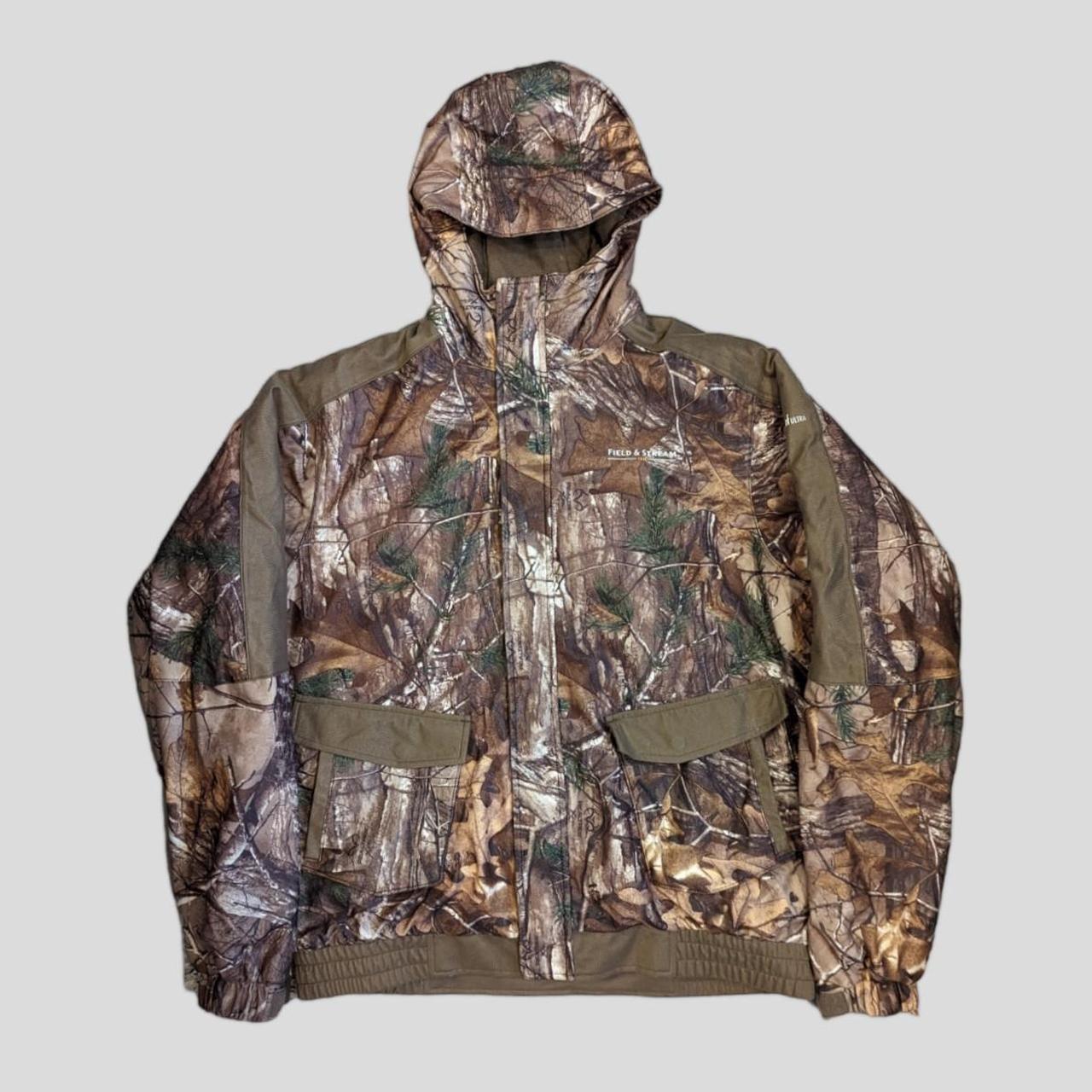 FIELD STREAM HOODED HUNTING JACKET IN REALTREE. Depop