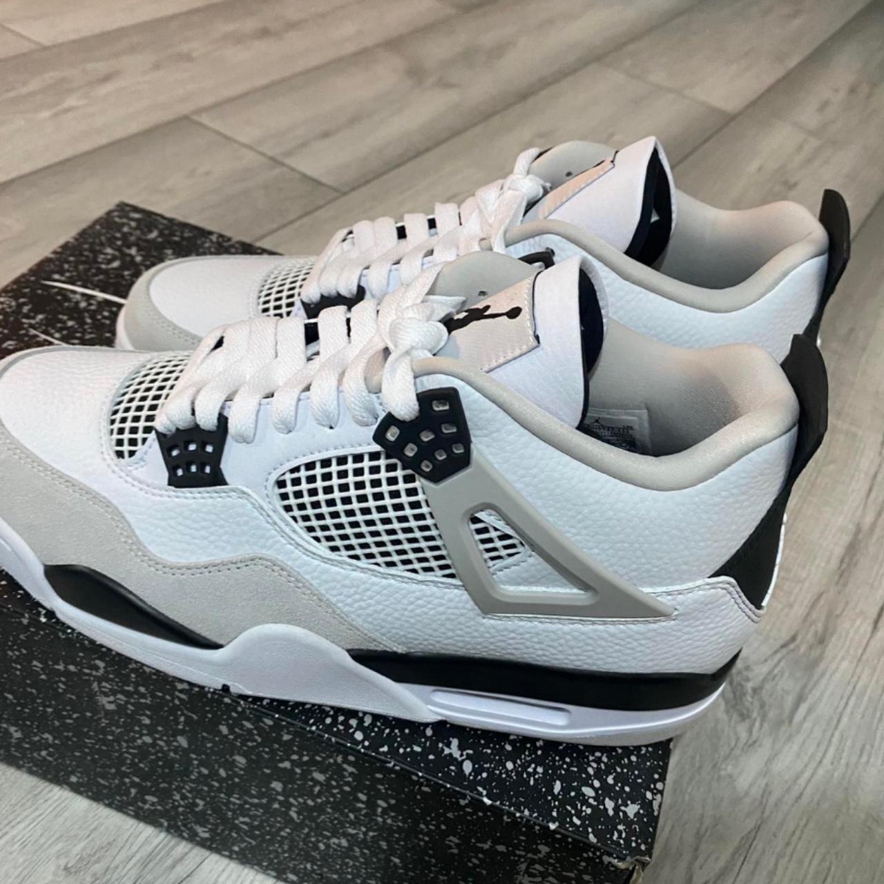 "Jordan 4 Panda color The colors are: white, black,... - Depop