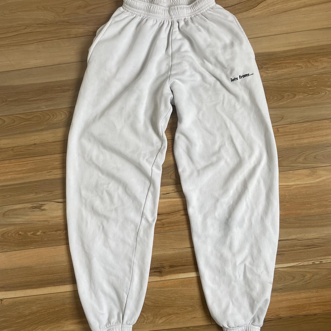 White Iets Frans jogger 5,4 for reference - Depop