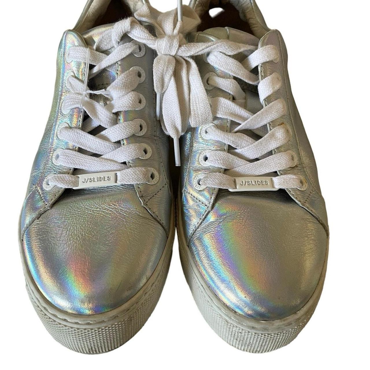 J slides metallic sneakers on sale