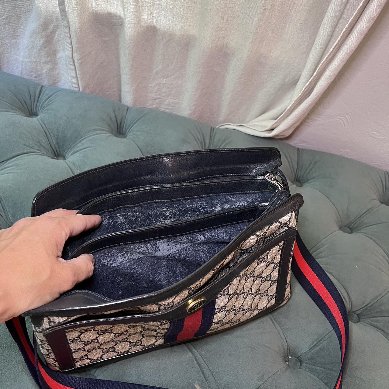 The bag is an authentic vintage Gucci Sherry Bag in | Depop