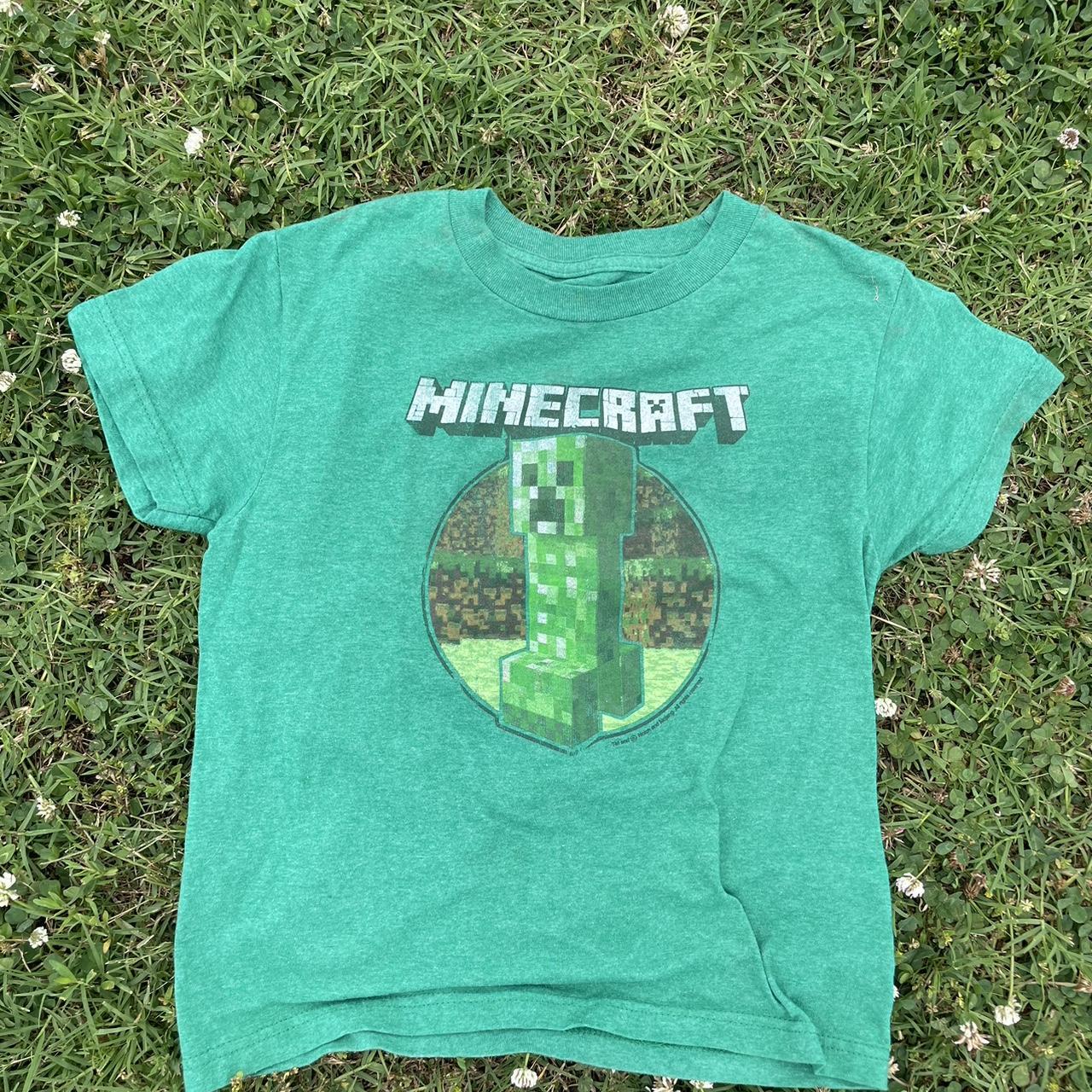 kids minecraft shirt size youth small - Depop