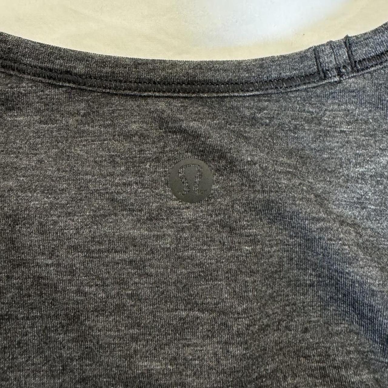 Dark grey Lululemon top- scrunched side seams Size... - Depop