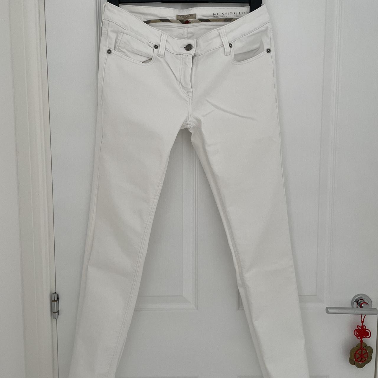 Burberry Brit Kensington White Skinny Jeans Depop