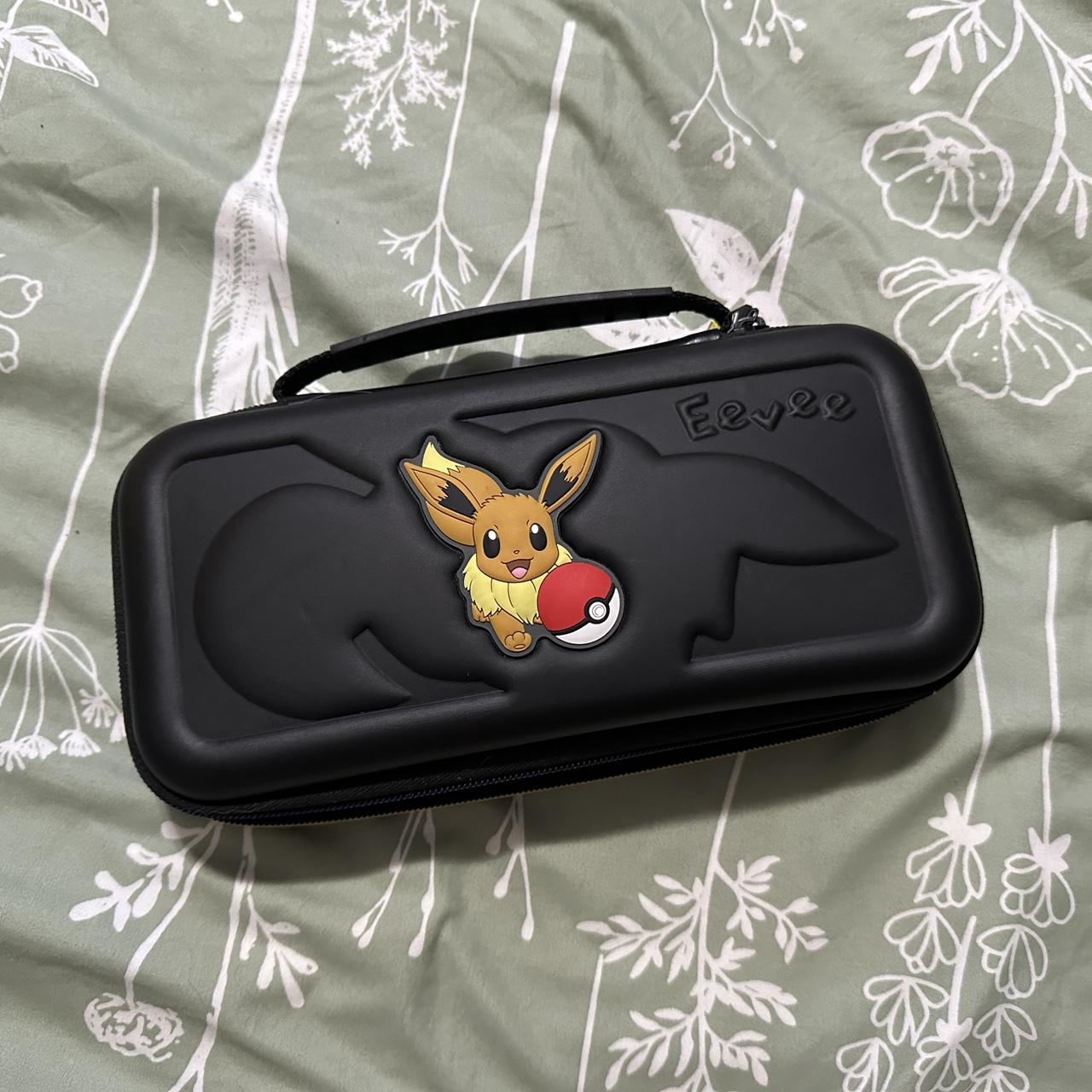 Eevee Pokémon Switch case - black and multicoloured... - Depop