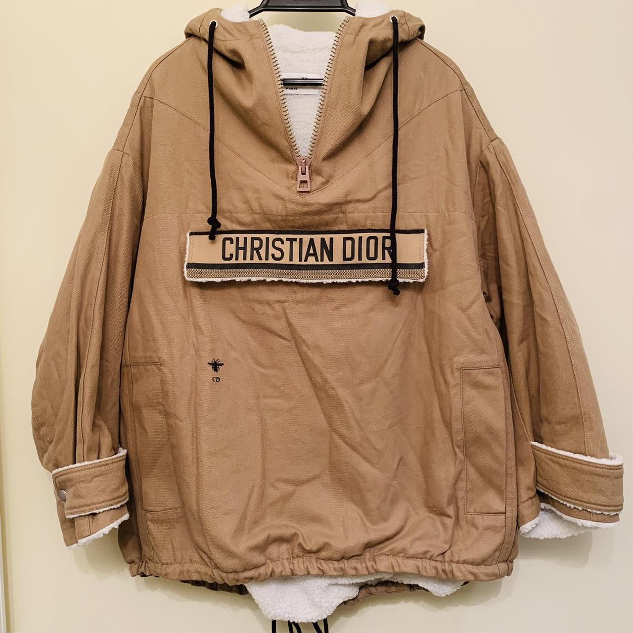 Christian Dior fleece-lined beige Anorak jacket | Depop