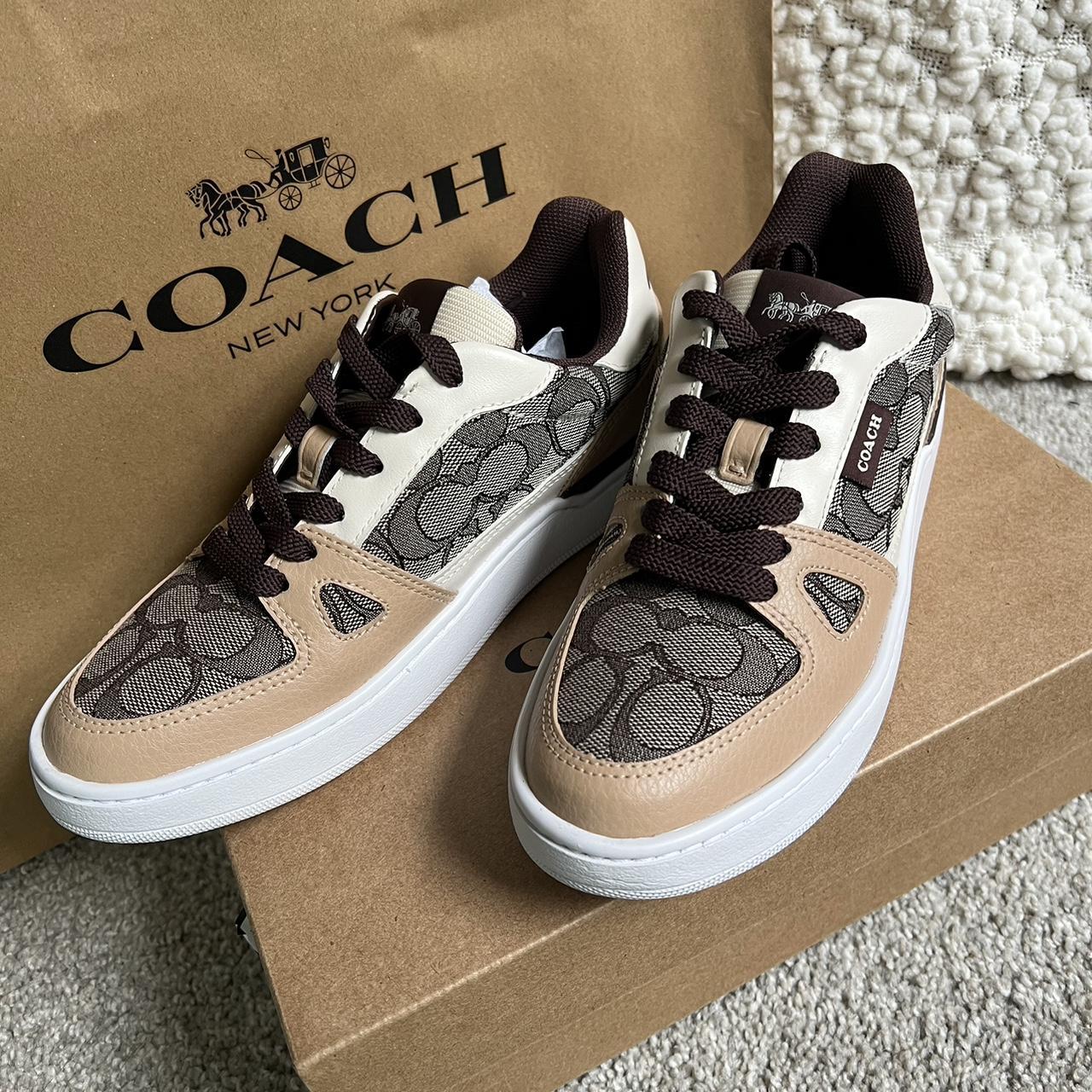 COACH Clip Low Top Sneaker In Signature. Depop