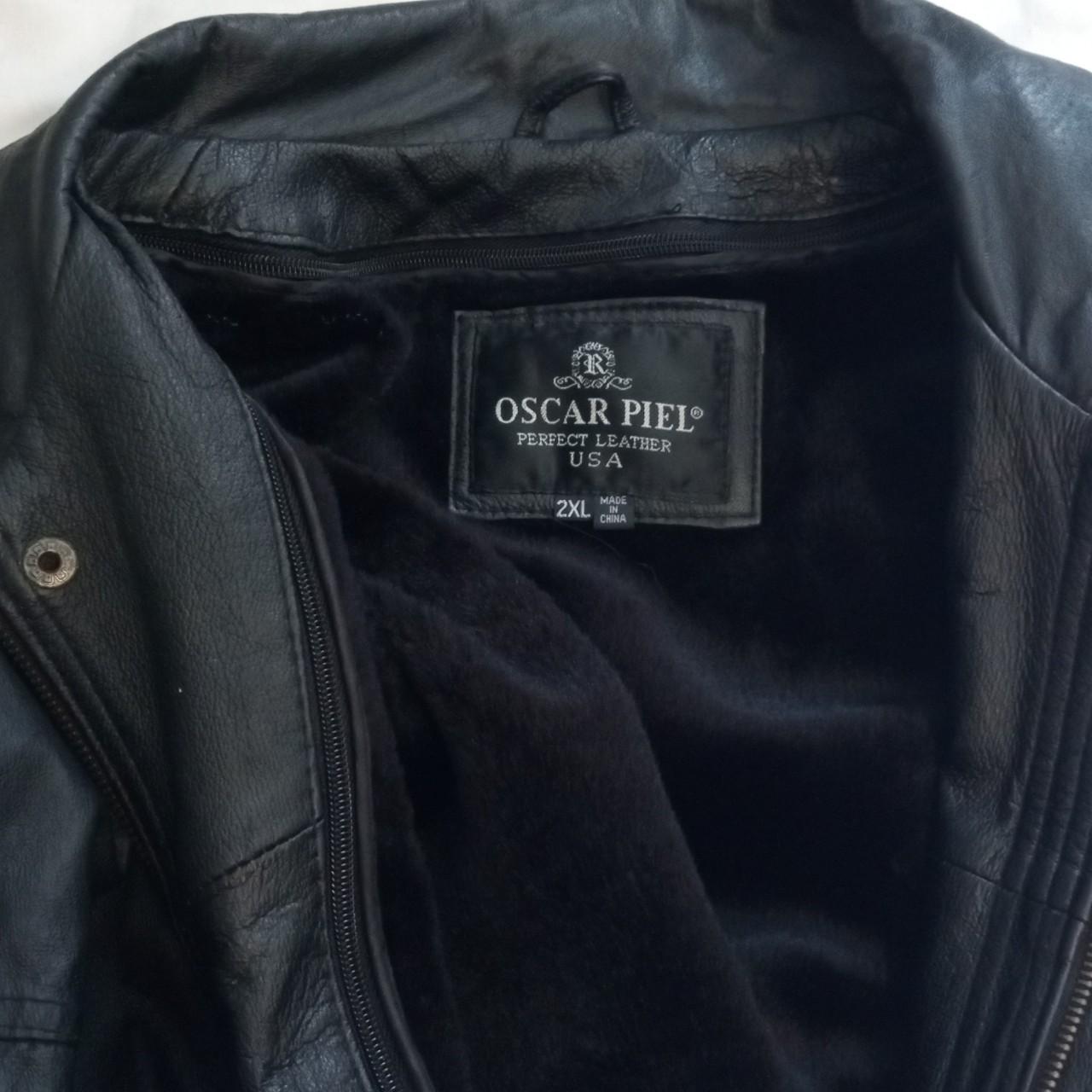 Lederjacke USA Look outlet Oscar Piel