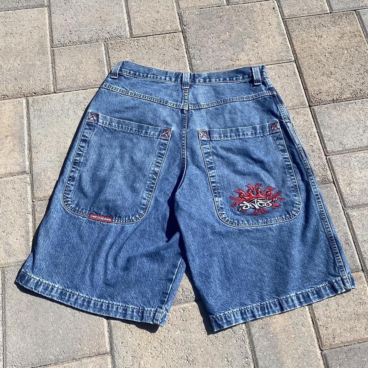 Vintage Y2K baggy jnco crown tribal jorts | Depop