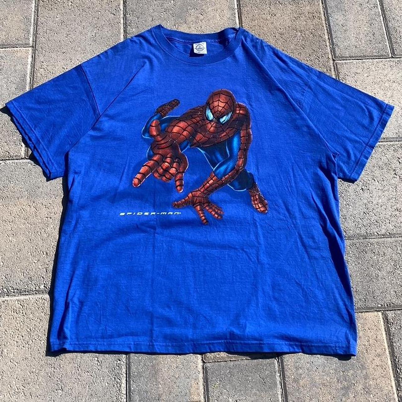 Vintage Y2K 2002 Spider-Man promo shirt small puff...