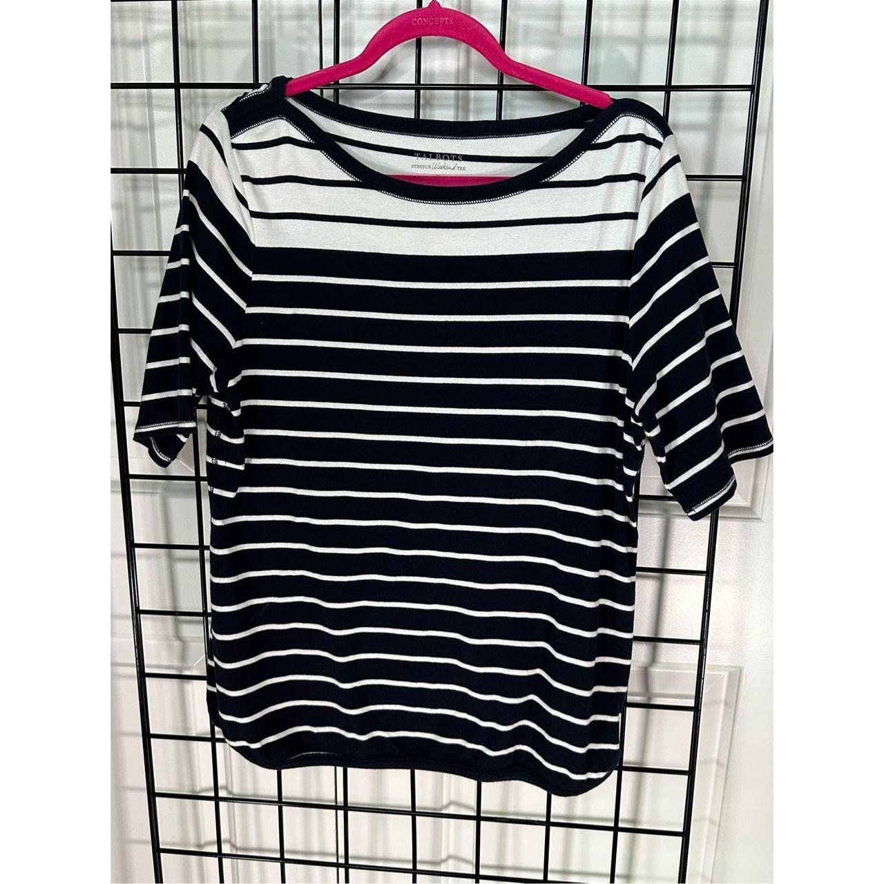 Talbots Stretch Weekend Tee 93 cotton 7 spandex